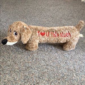 DanDee Collectors Choice Dachshund V-Day Plush